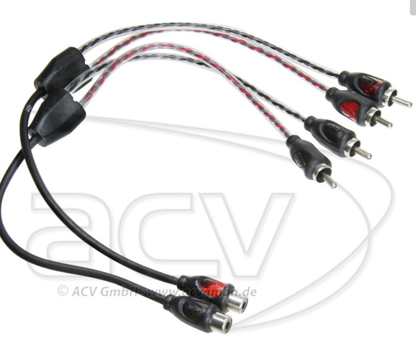 ACV 30.4980-102 RCA Y-adapter 2 male - 1 female 30cm - SYMPHONY series