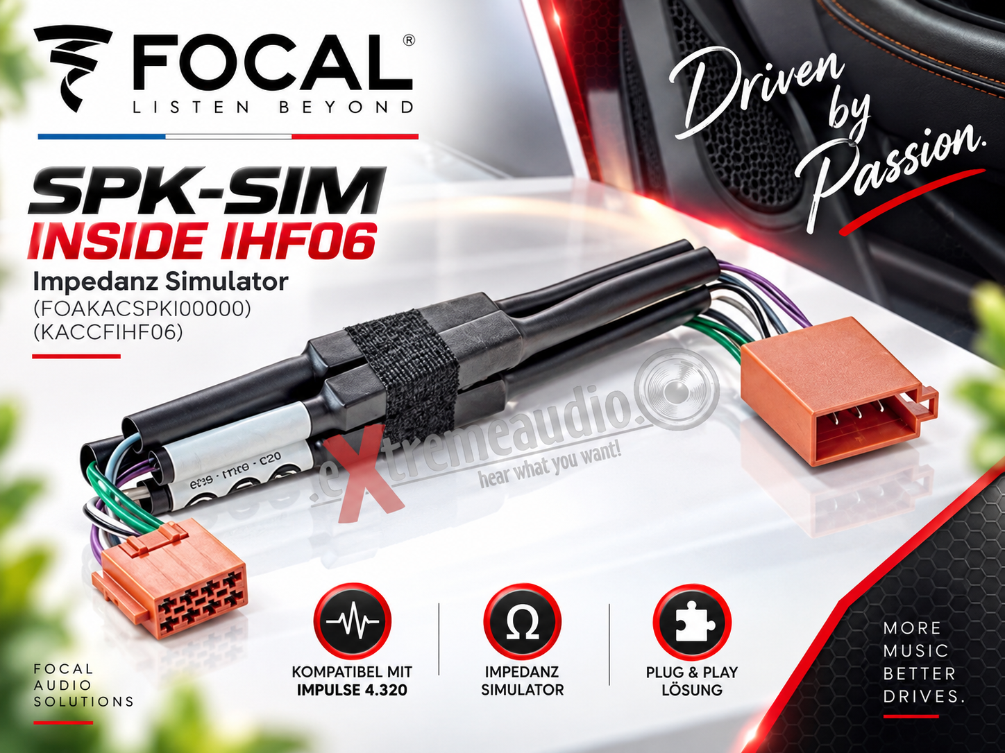 Focal SPK-SIM INSIDE IHF06 Impedanz Simulator (FOAKACSPKI00000) (KACCFIHF06) Kompatibel mit IMPULSE 4.320