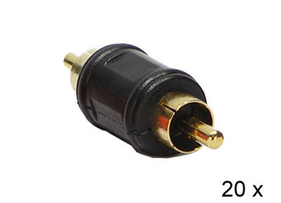 RTA 352.023-2 2 x RCA female male, black