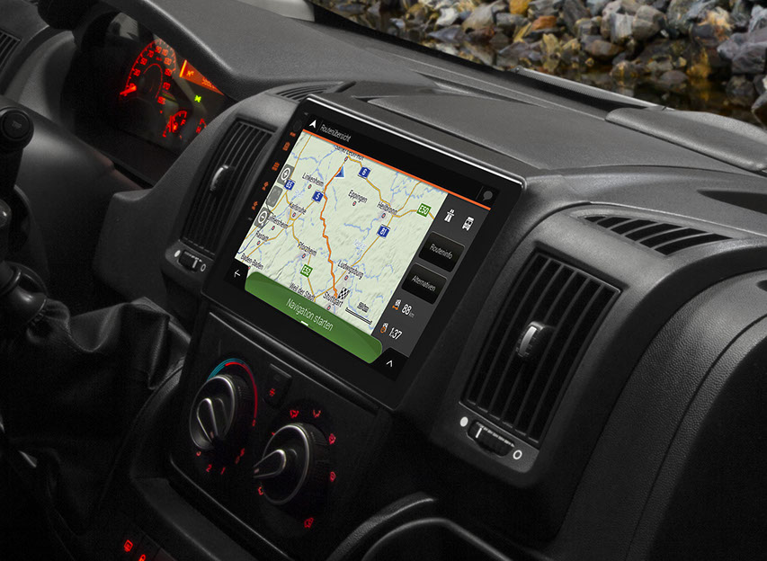 ESX VNC1045-A61 Autoradio Navigation für Fiat Ducato Typ 250 und Typ 290, Citroen Jumper Typ 250 und Typ 290, Peugeot Boxer Typ 250 und Typ 290 mit Navisoftware