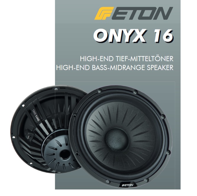 Eton ONYX High End 16,5 cm 2 Wege Compo Lautsprechersystem aktiv Eton ...