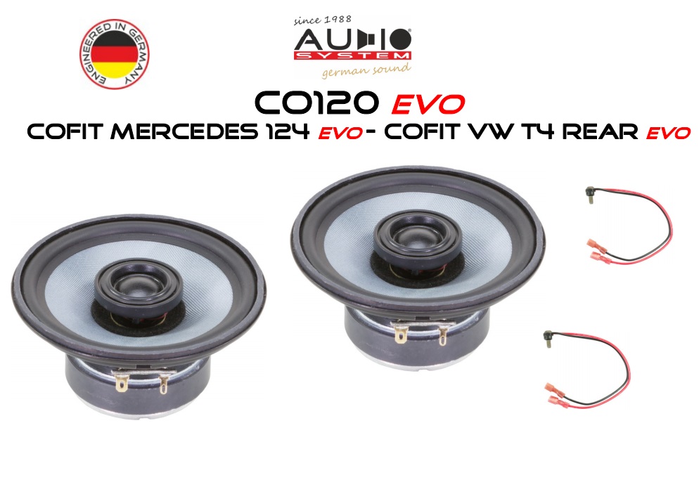 AUDIO SYSTEM COFIT MERCEDES W124 EVO 80W PERFECT FIT COAXIAL SYSTEM Lautsprecher für MERCEDES W124 1984->