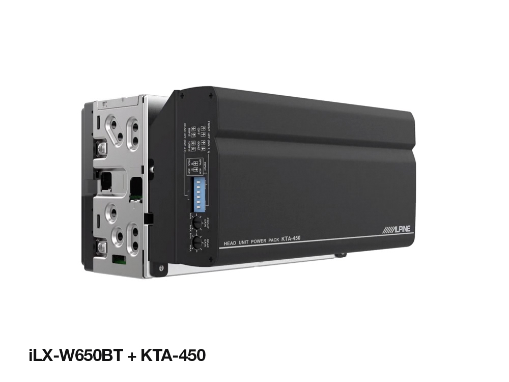 Alpine KTA-450 4-Kanal Verstärker (Head Unit Power Pack) 4-Kanal Digital-Verstärker 