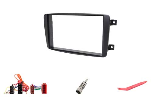 Radical R-D029 Montageset für R-D211 und Mercedes C-Klasse (W202) 1997-2000 (W203) 2000-2004, CLK-Klasse W208) 1998-2003 Einbausatz : Radioblende + Adapter