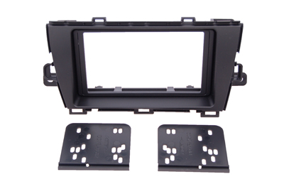 RTA 002.219-0 Double DIN mounting frame, black ABS version