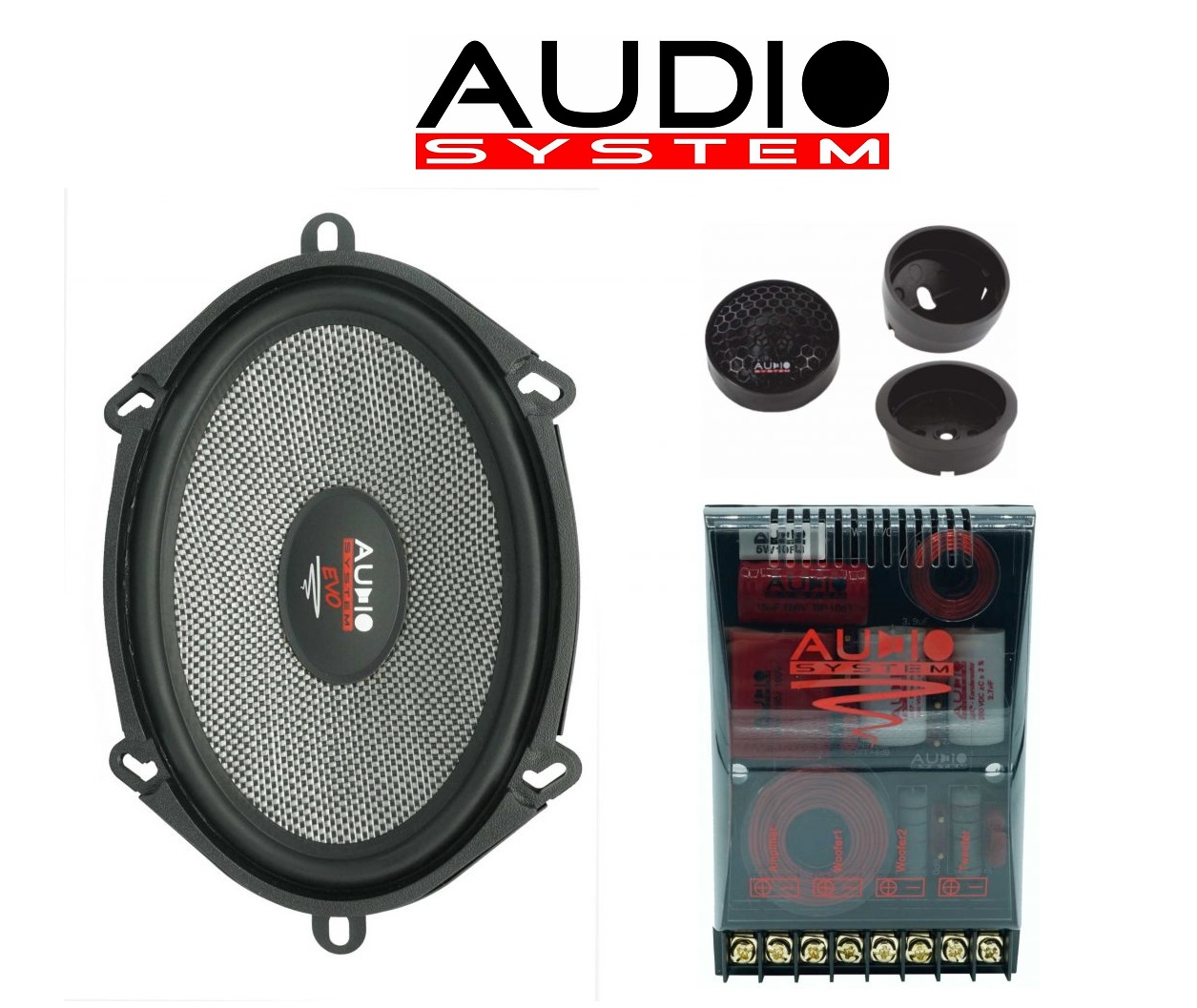 Audio System X 507 Evo 2 2-Wege Compo Lautsprecher System 5×7 kompatibel mit FORD 