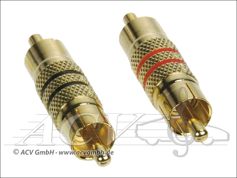ACV 30.4202 à 02 adaptateur RCA plug> plug 