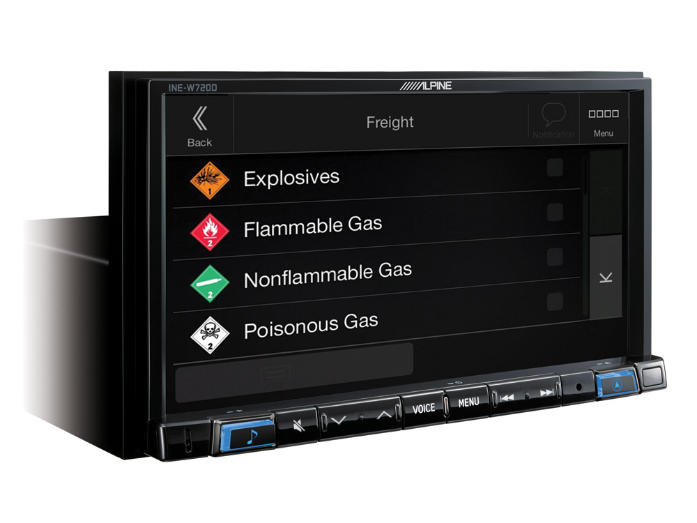 Alpine INE-W720DC Navigationssystem mit DAB+, 7-Zoll Display, Wohnmobil- & LKW-Software vorinstalliert, Apple CarPlay und Android Auto Unterstützung