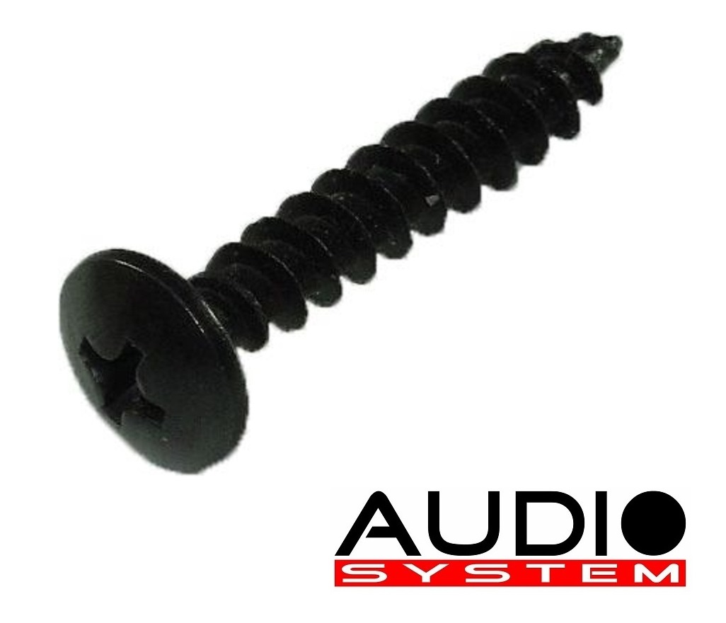 AUDIO SYSTEM SCREW 5x35 mm Linsenkopf-Schrauben in schwarz-eloxiert 100 Stück