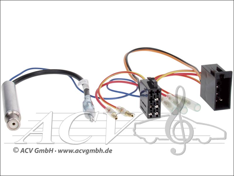 ACV 1321-1346 Audi / Seat / Skoda / VW adattatore antenna DIN 