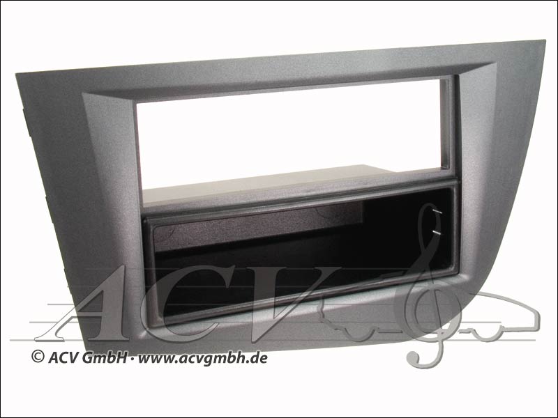 Radioblende Seat Leon Doppel ISO anthrazit