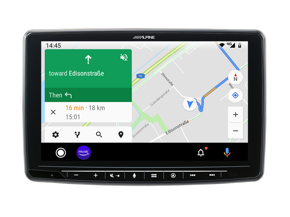 Alpine INE-F904T61 Autoradio Navigationssystem für VW T6.1 (7H / 7J) mit 9-Zoll-Touchscreen 1-DIN-Einbaugehäuse, DAB+, Apple CarPlay und Android   