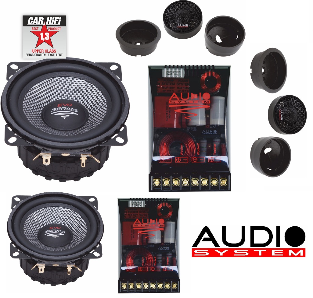 Audio System X 100 EVO 2 X--ion SERIES 10cm 2-Wege System Lautsprecher KICKBASS Compo System 