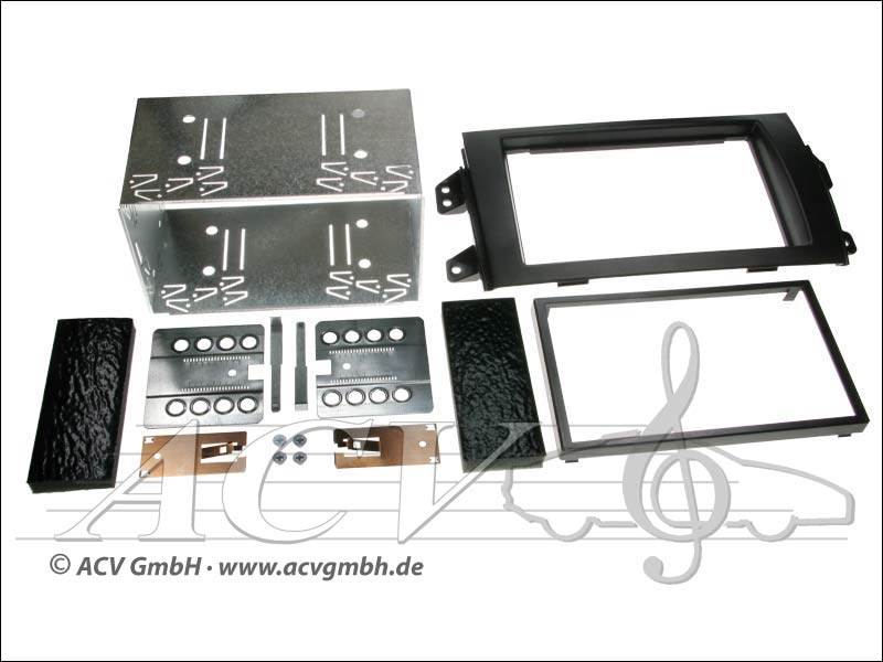 Doppio DIN Kit di installazione Fiat Sedici 2006 - Suzuki> SX4 2006 -> 