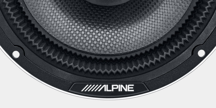 Alpine HDZ-65 16,5 cm (6,5-Zoll) 2-Wege Koaxial Lautsprecher System 100 Watt RMS