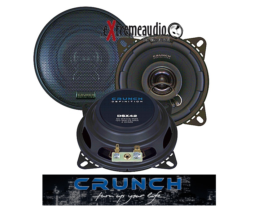 CRUNCH DSX 42 2 WEGE KOAX 10 cm flach 4" DSX42