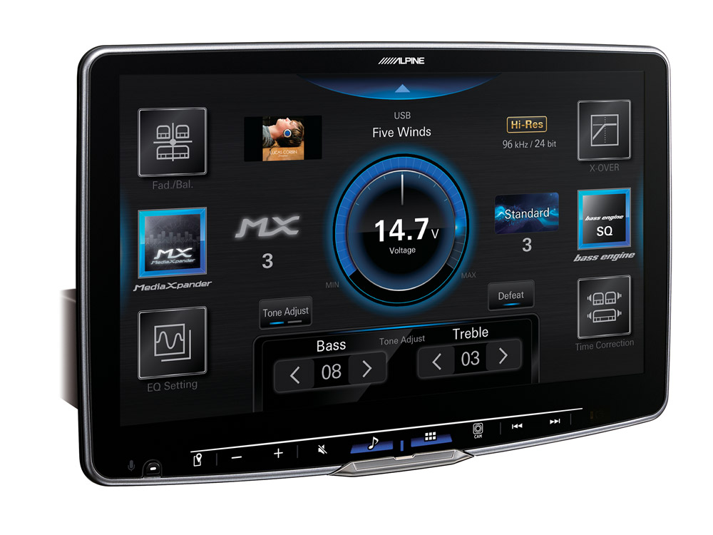 Alpine ILX-F115DU8S Autoradio mit schwenkbarem 11-Zoll Touchscreen, DAB+, 1-DIN-Einbaugehäuse, Apple CarPlay Wireless und Android Auto Unterstützung für Fiat Ducato 8