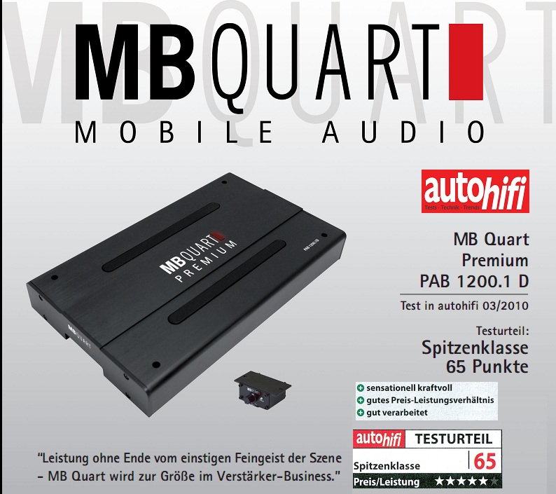 CAP MB Quart 1200.1D PAB1200.1 BLOC MONO PREMIUM 