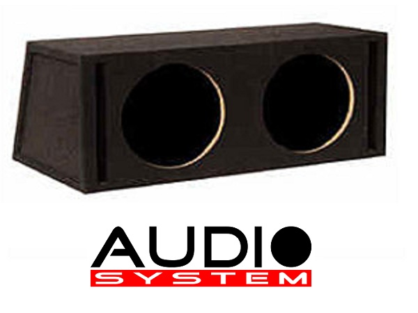 BR 12-2 audio bass cabinet del sistema reflex 2 x 42 l, BR12 vuoto