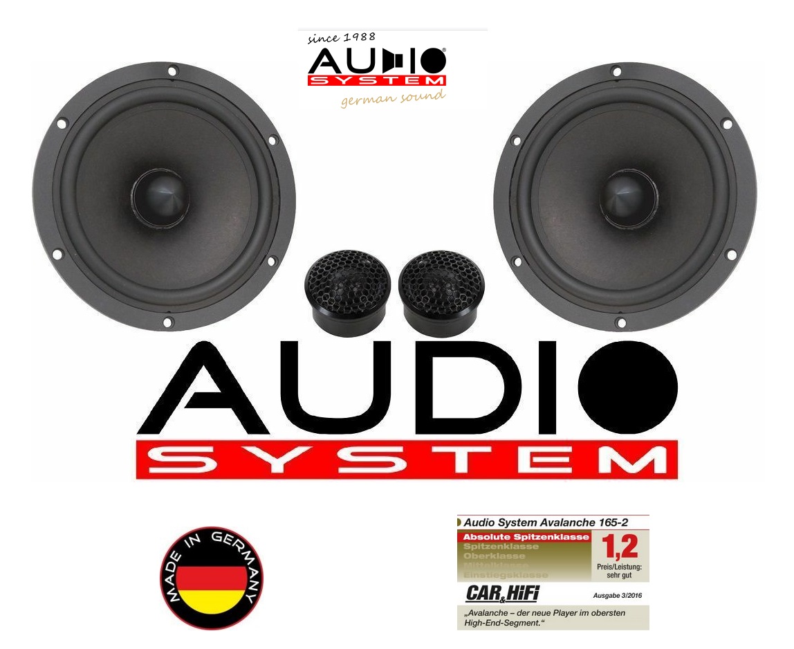 Audio System AVALANCHE 165-2 2-Wege System AVALANCHE-SERIES 250 Watt 1 Paar