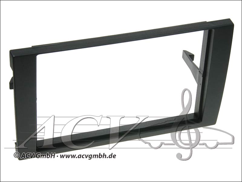 Audi A4 Double DIN radio bezel black 