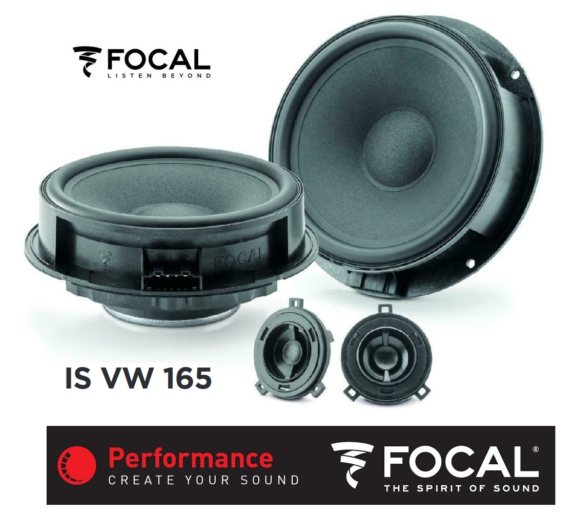 Focal ISVW165 Inside 16,5 cm 2-Wege Compo Lautsprecher für Audi, Seat, Skoda, Volkswagen VW