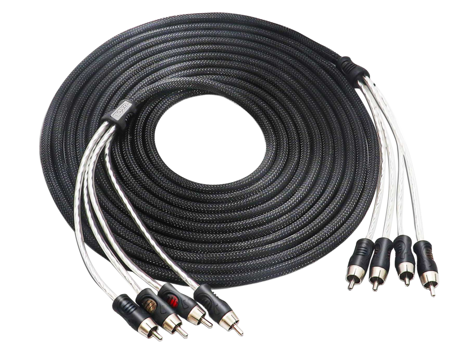 Recoil PCI420 Premium OFC Cinch Kabel 4 Kanal 600cm Cinchkabel RCA