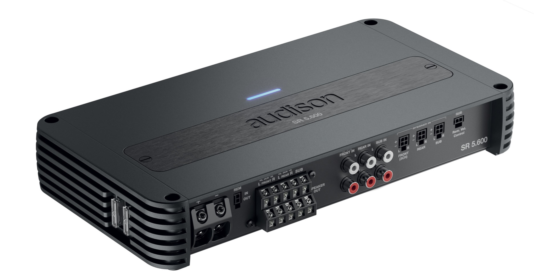 Audison SR 5.600 Ver.2 5-KANAL VERSTÄRKER Class D Verstärker mit FREQUENZWEICHE 1000 Watt