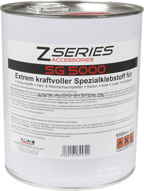 Audio System SG 5000 Extrem kraftvoller Spezialklebstoff Kontaktkleber 5000ml