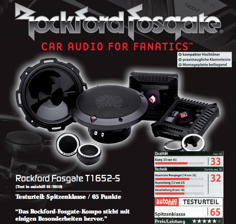 ROCKFORD FOSGATE T1652-S 16,5 centimetri componente di sistema T1-S 652 