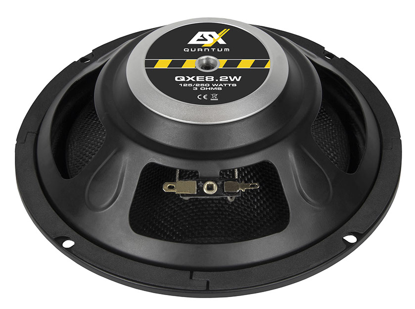 ESX QXE8.2W 20 cm Woofer Paar QUANTUM 8" Bass Lautsprecher 250 Watt für TÜRMONTAGE