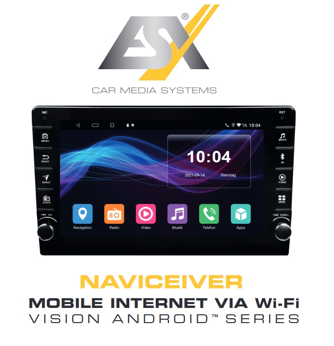 ESX VN830-F8 Autoradio Navigation für Fiat Ducato F8 ab 2021 ohne Navisoftware