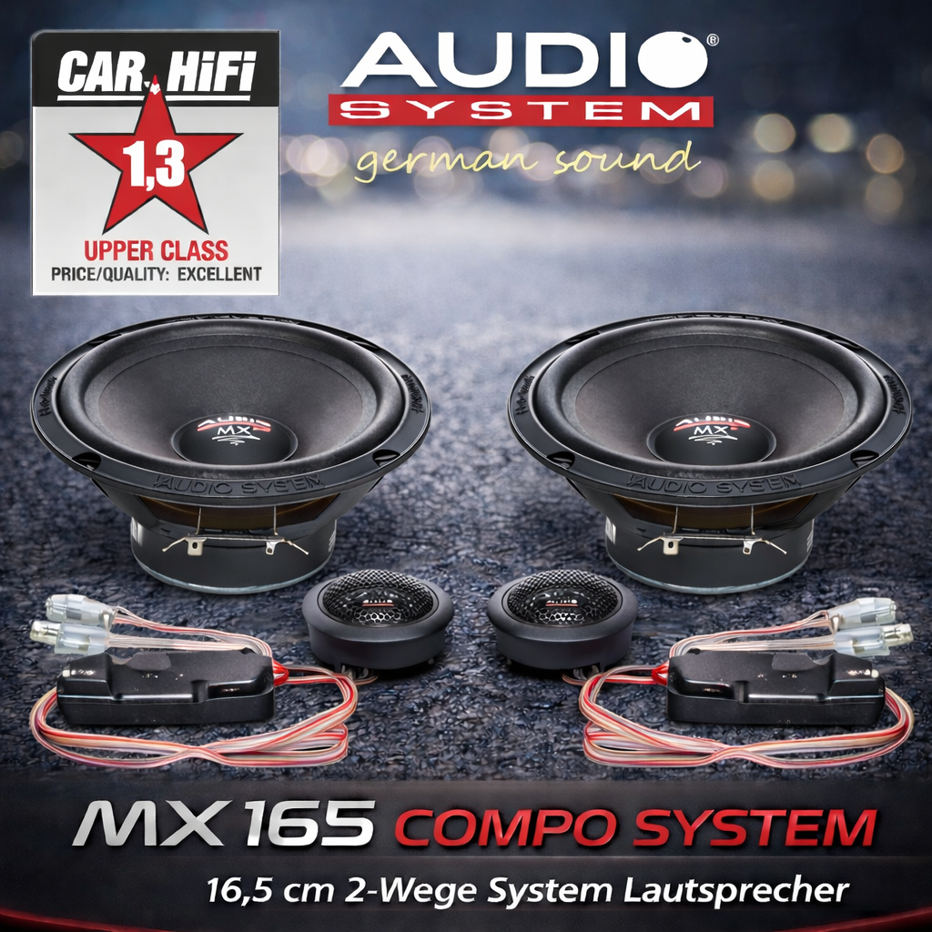 Audio System MX 165 EVO 16,5 cm (6.5") 2-Wege Komponenten Lautsprecher Set 