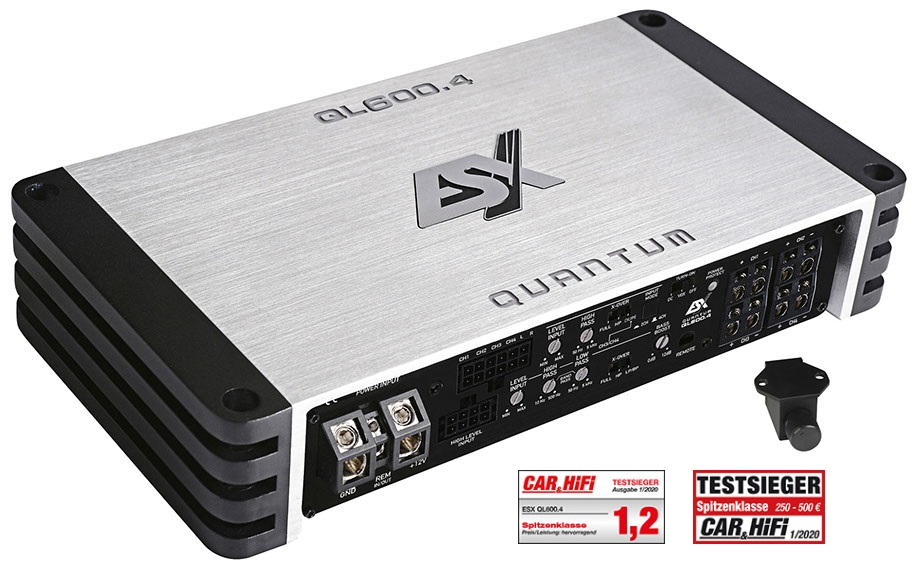 ESX QL600.4 QUANTUM Digital 4CH AMP 4-Kanal Class D Digital Verstärker 680 Watt RMS