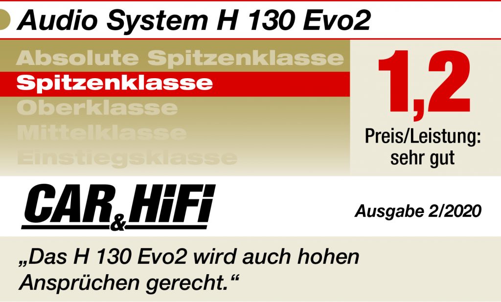 Audio System H 130 EVO 2 Helon SERIES 2-OHM 13cm 2-Wege System EXTREM KICKBASS Lautsprecher