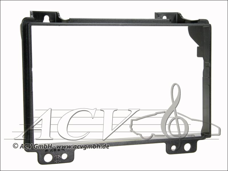 Radio panel for the Ford Fiesta / Fusion Double DIN Black 