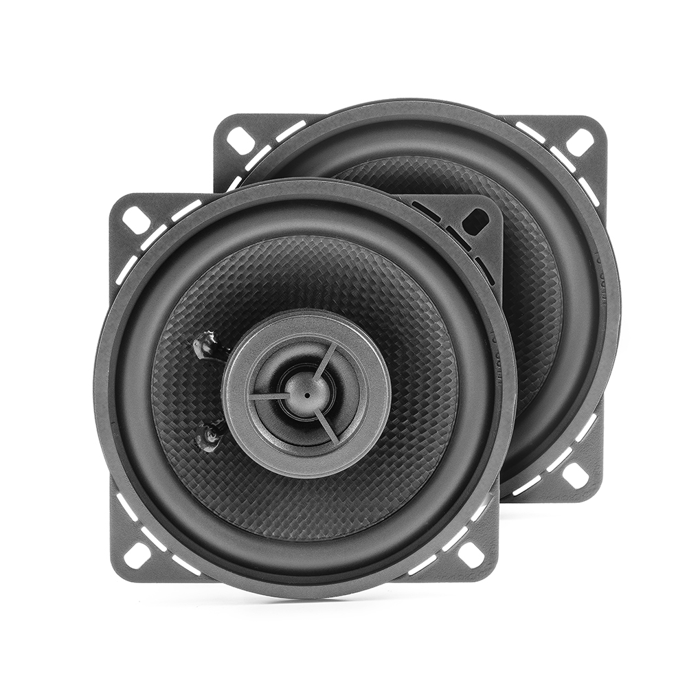 AMPIRE CPX100 Koaxial-Lautsprecher 10cm mit 16mm Seidenkalotte, ohne Gitter (Paar) 