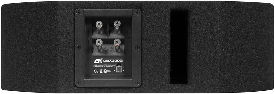 ESX DBX-300 DBX Reserverad Subwoofer 15 x 23 cm (6 x 9”) Bassreflex-System 400 Watt