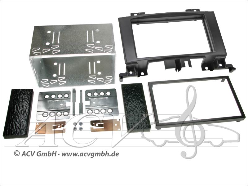 Double-DIN installation du kit caoutchouc Touch Mercedes Sprinter (W906) 