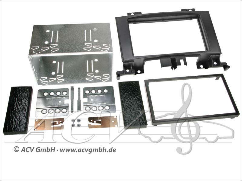 Double-DIN kit di installazione di gomma Touch Mercedes Sprinter (W906) 