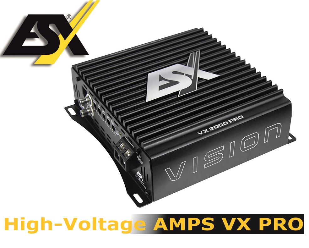 ESX VX2000PRO Mono Ultra Class D Digital 1 Kanal Verstärker 2200 Watt RMS 