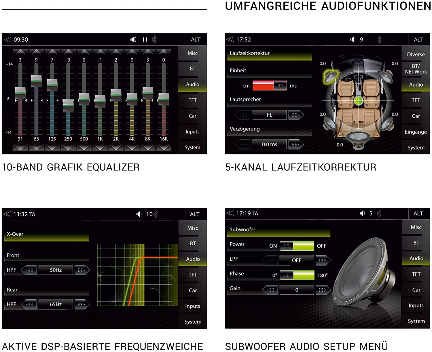 ZENEC Z-N875 1-DIN Autoradio, Multimediasystem, Infotainer mit DAB+, Apple CarPlay, Android 