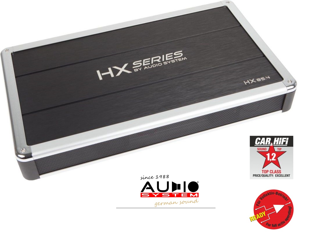 Audio System HX 85.4 4-Kanal HIGH END Hochleistungs Verstärker Burr-Brown Vorverstärker, HX-SERIES HX85.4