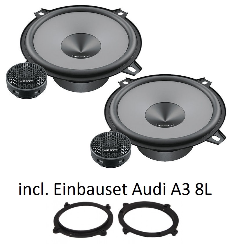 Audi A3 8L - Hertz Uno K130 - 13cm 2 Wege Kompo System - incl. Lautsprechereinbauset