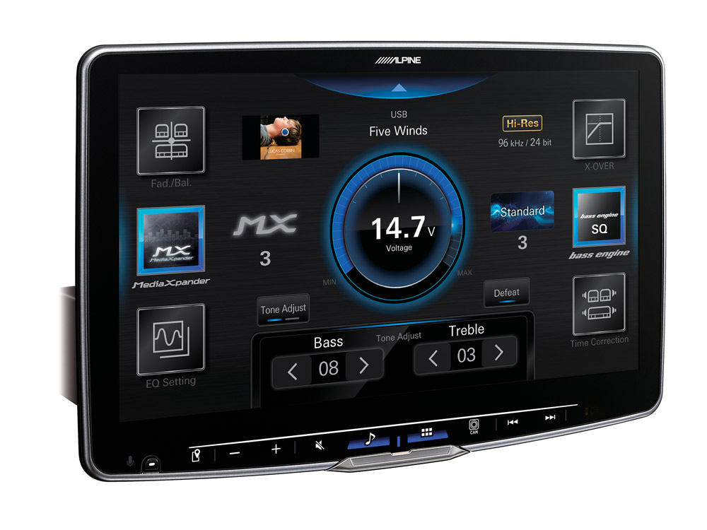 Alpine iLX-F115D Autoradio mit 11-Zoll Touchscreen, DAB+, Bluetooth, Class-D Verstärker