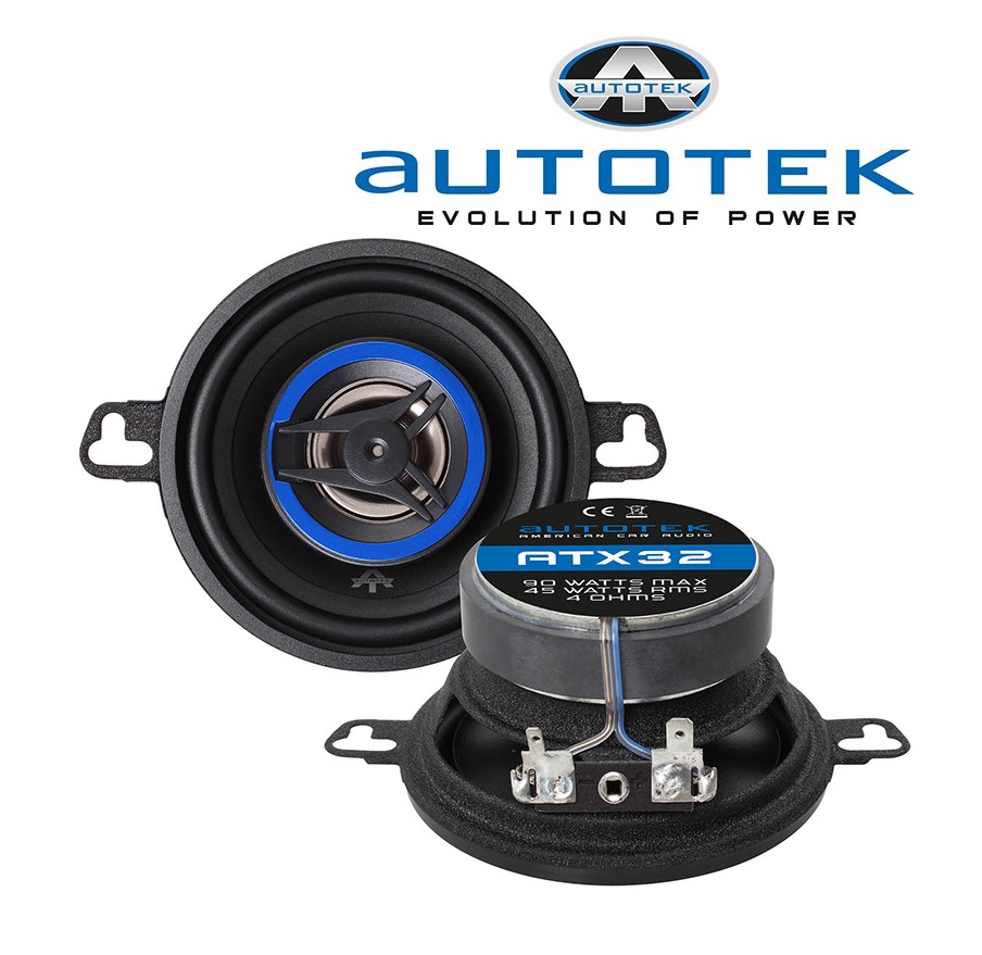 Autotek ATX-32 8,7 cm (3.5”) 2-Wege Koaxial Lautsprecher 90 Watt 1 Paar
