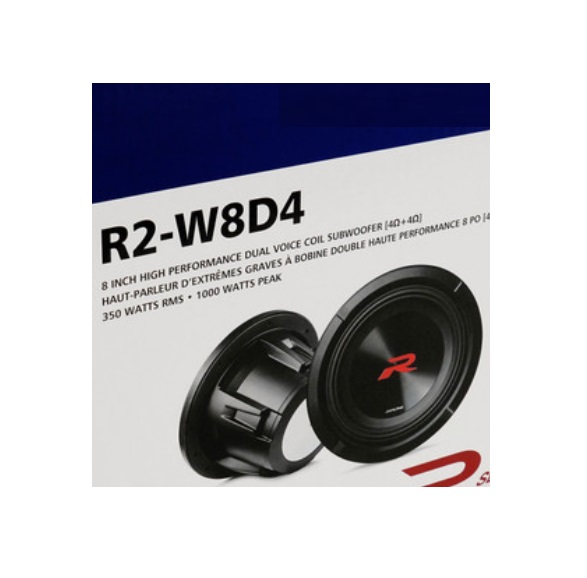 Alpine R2-W8D4 Subwoofer 20 cm (8-Zoll) R-Series 1000 Watt