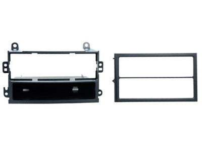 RTA 001.273-0 2 - DIN mounting frame, black ABS