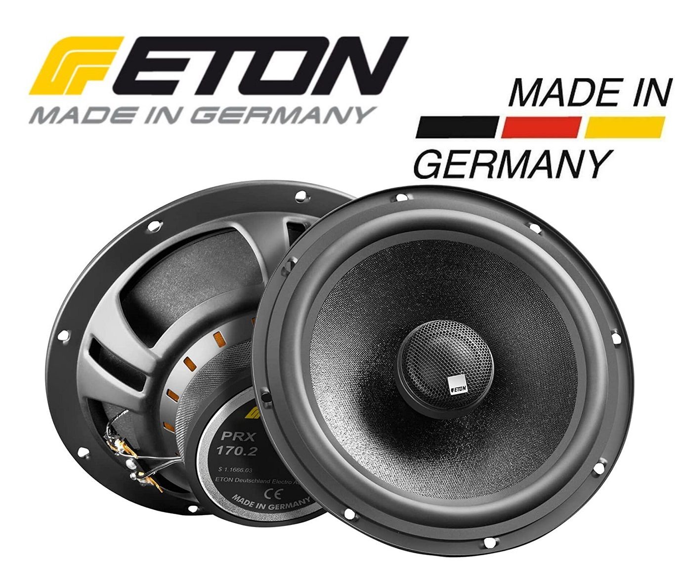 Eton PRX170.2 16,5cm 2 Wege Koax Lautsprecher für Ford Fiesta Mk7 (271114-10, 1319-01)