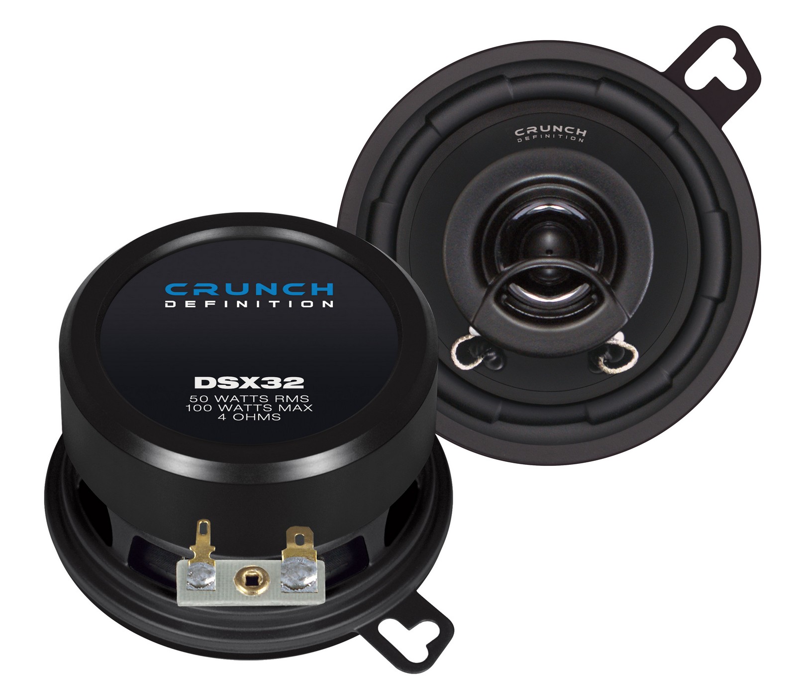 Crunch DSX32 2-Wege Koaxial Lautsprecher 8,7 cm 100 Watt Power - 1 Paar